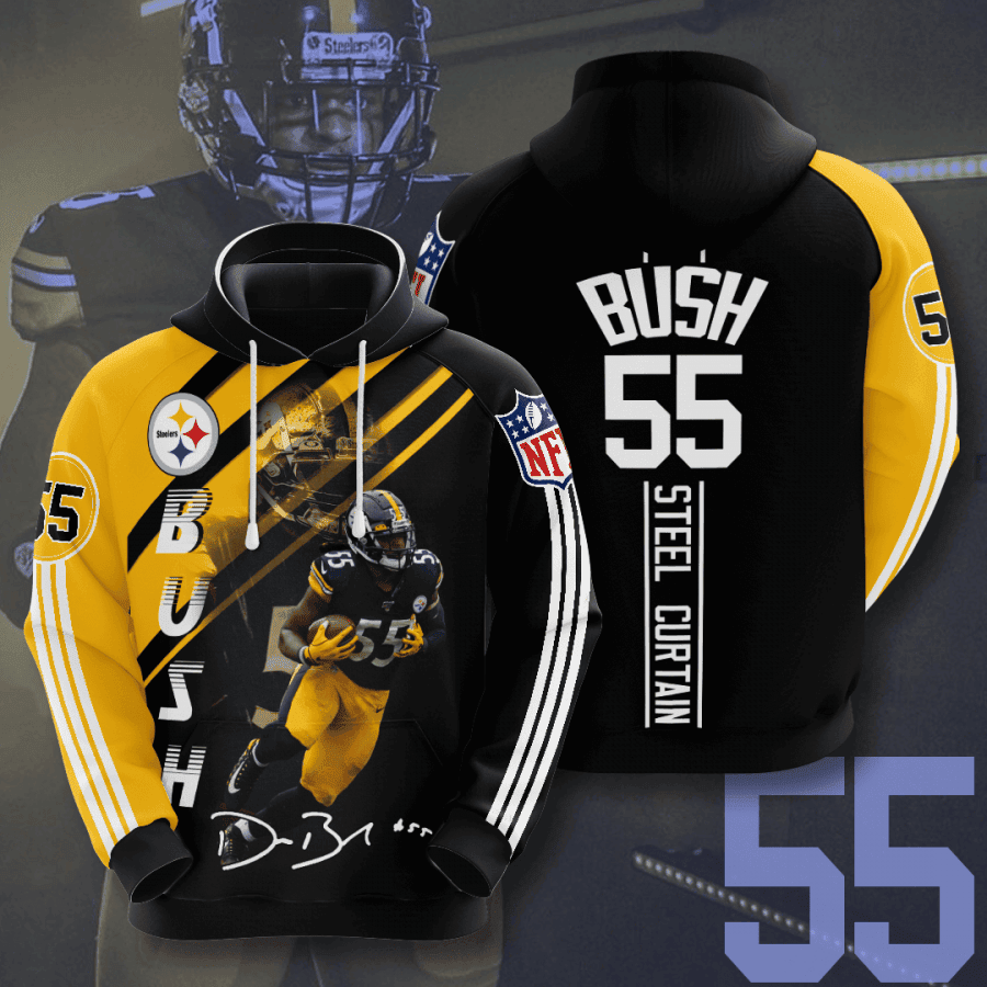 Devin Bush Jr Pittsburgh Steelers 3D All Over Print Hoodie & Zip Hoodie