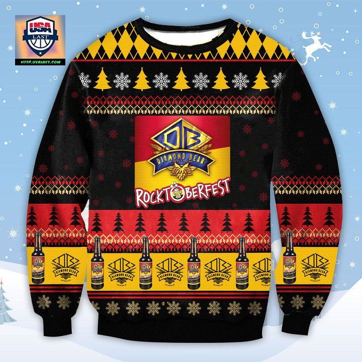 Diamond Bear Marzen Ugly Christmas Sweater
