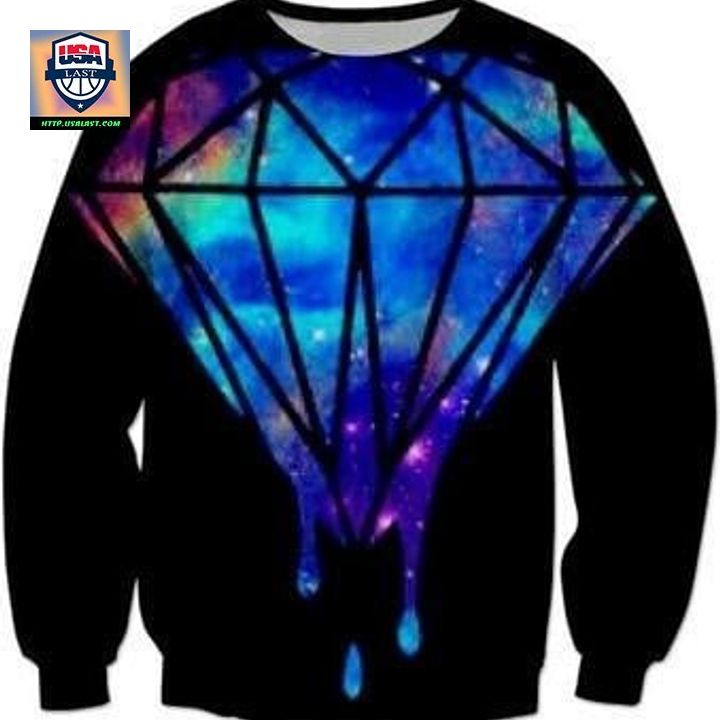 Diamond Galaxy Black Sweater Sh3300