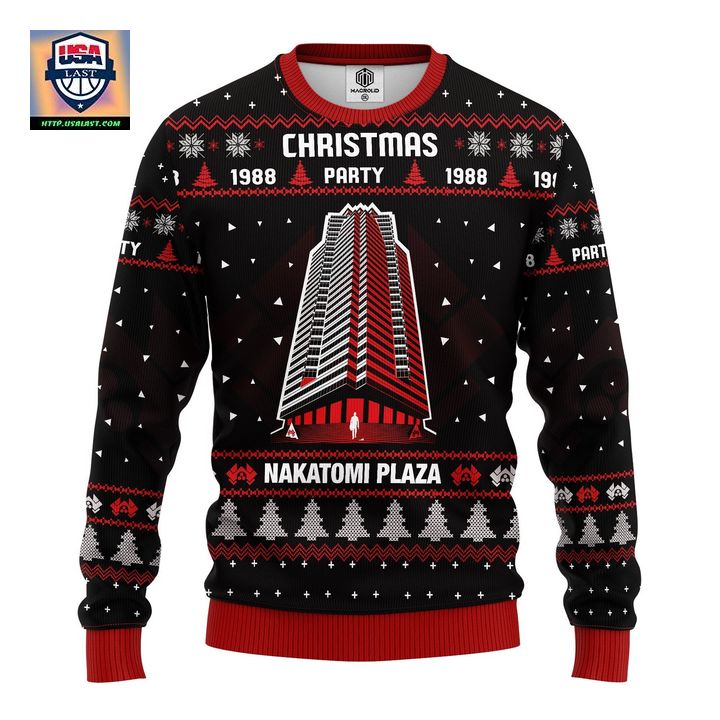 Die Hard Nakatomi Plaza Ugly Christmas Sweater Amazing Gift Idea Thanksgiving Gift