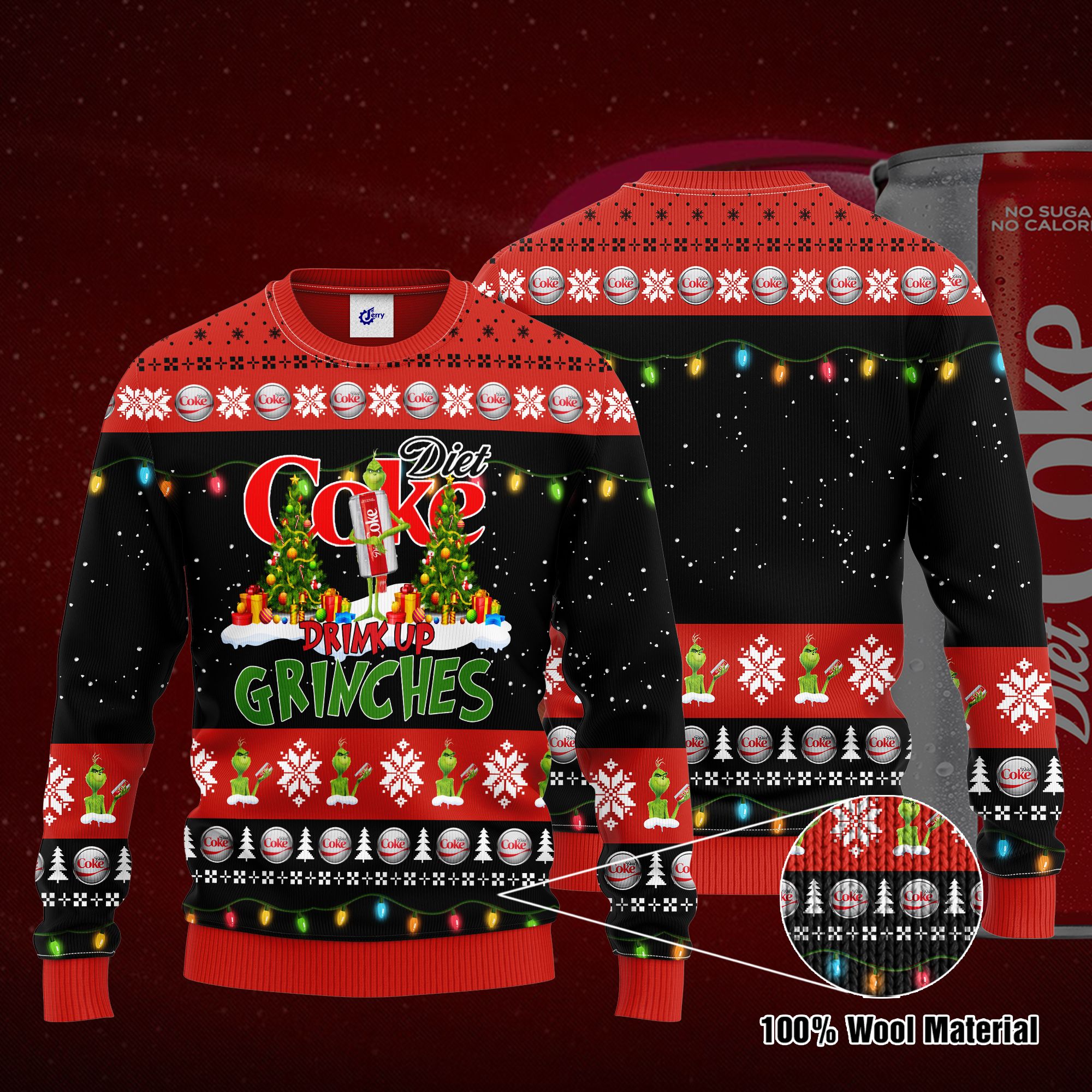Diet Coke Drink Up Grinches Ugly Christmas Sweater, Hoodie, Zip Hoodie, Bomber Jacket
