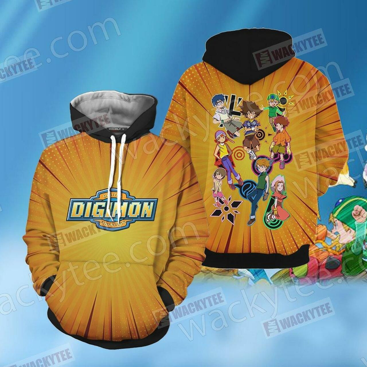 Digimon Digidestined Unisex 3D All Over Print Hoodie & Zip Hoodie