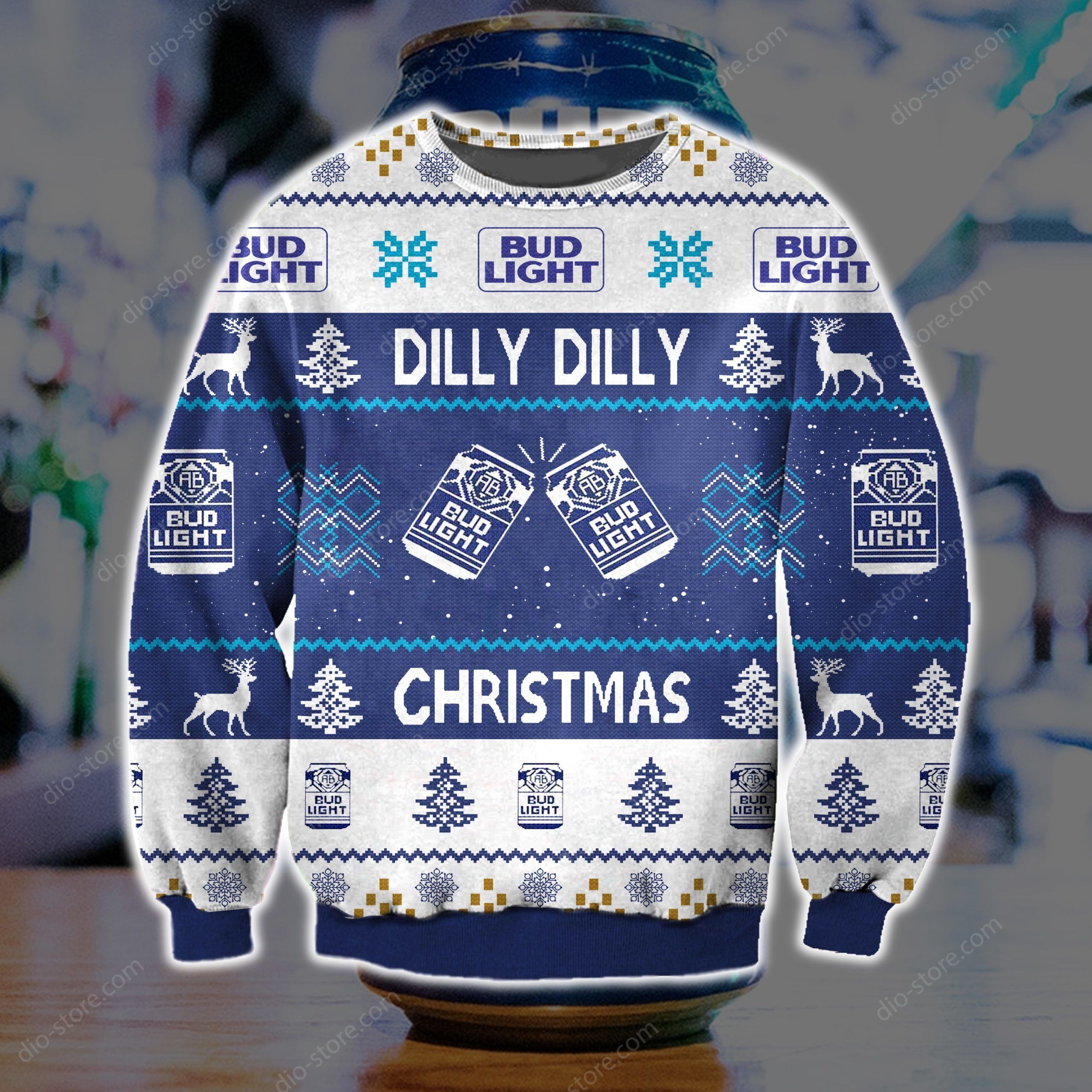 Dilly Dilly Bud Light Knitting Pattern 3D Print Ugly Sweater
