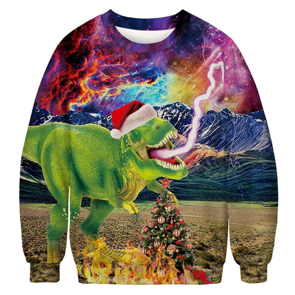 Dinosaur Ugly Christmas Sweater, Perfect Holiday Gift
