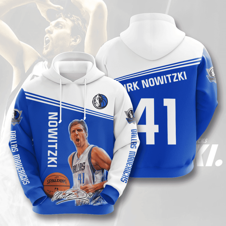 Dirk Nowitzki Dallas Mavericks 3D All Over Print Hoodie & Zip Hoodie