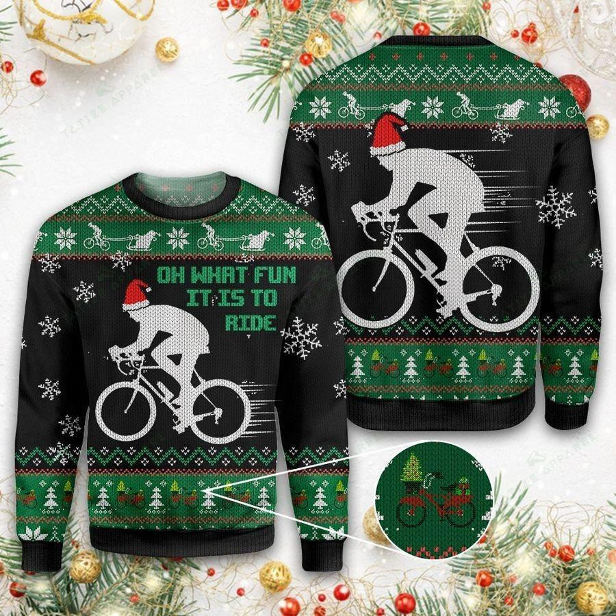 Dirtbike Oh What Fun Ugly Christmas Sweater, Perfect Holiday Gift