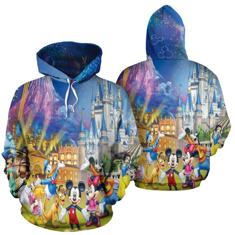 Disney Fireworks And Friends 3D All Over Print Hoodie & Zip Hoodie