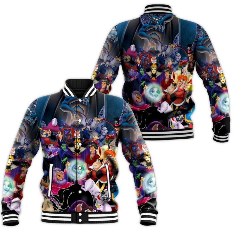 Disney Villains Fashion Baseball Jacket for Men & Women | Movie Fan Gift