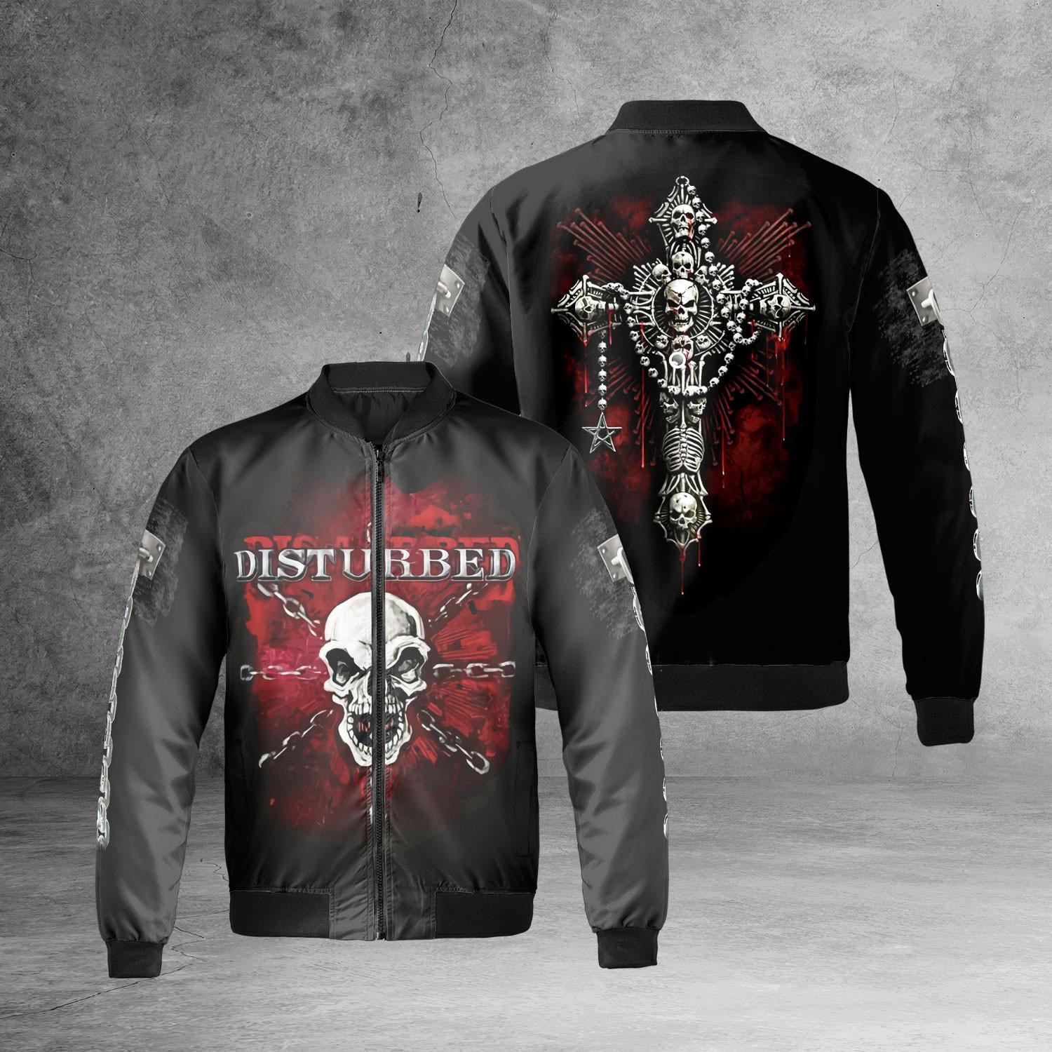 Disturbed Rock Band Trending Bomber Jacket | Music Jacket for Men & Women | Music Fan Gift