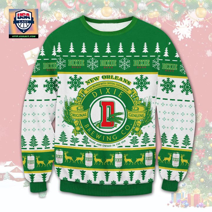 Dixie Beer Ugly Christmas Sweater