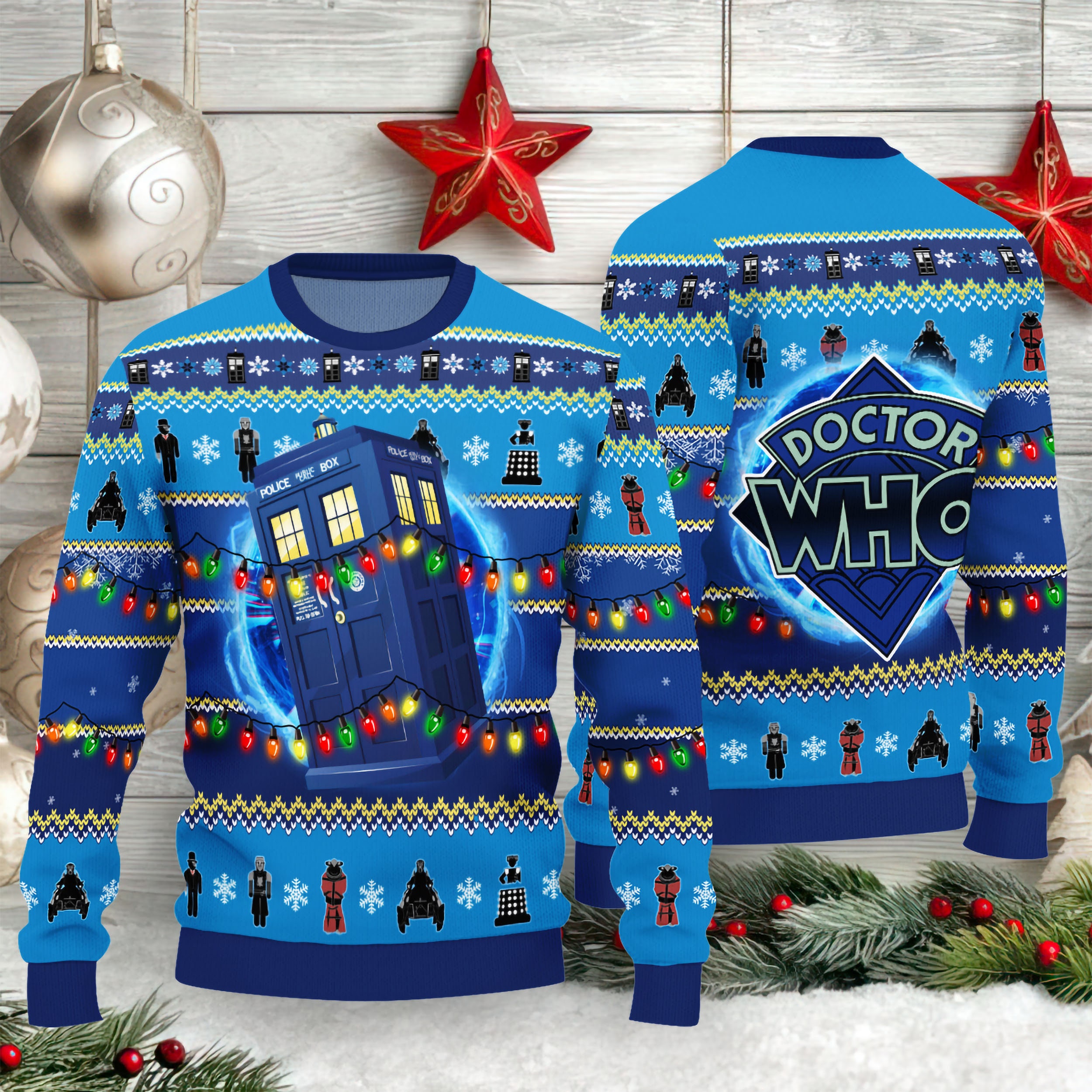 Doctor Who Ugly Christmas Sweater