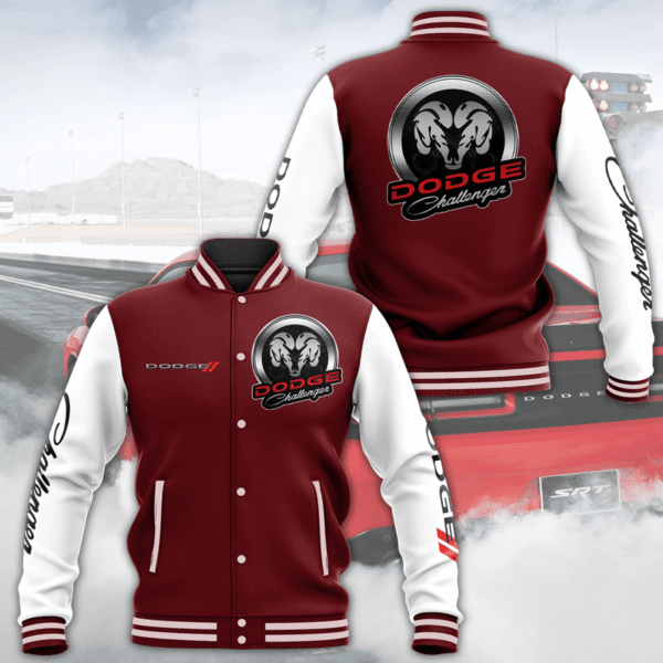 Dodge Challenger Fashion Baseball Jacket for Men & Women | Vehicle Brand Fan Gift