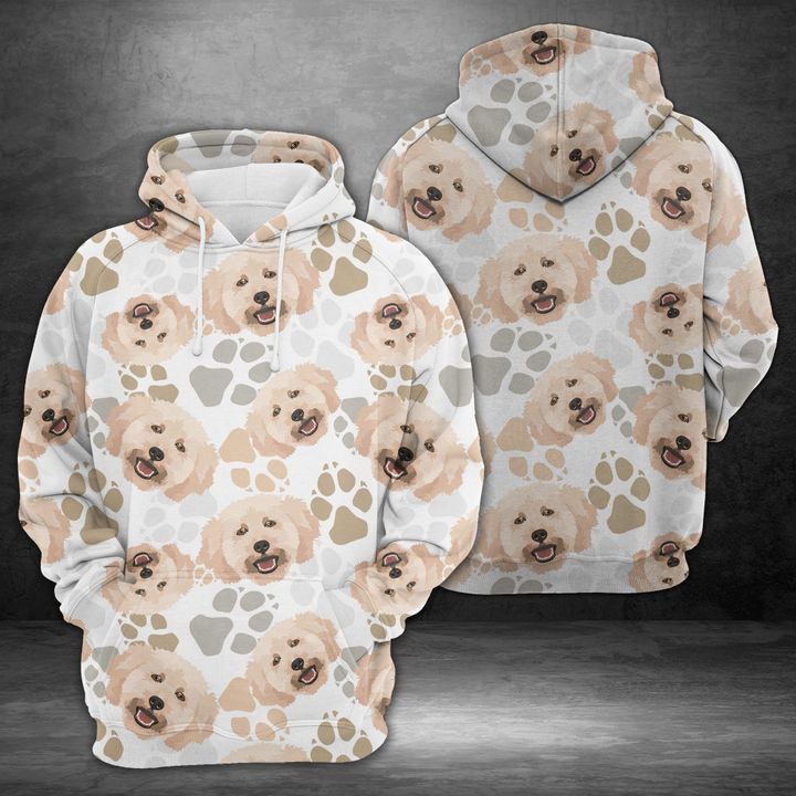Dog Paws Poodle 3D All Over Print Hoodie & Zip Hoodie