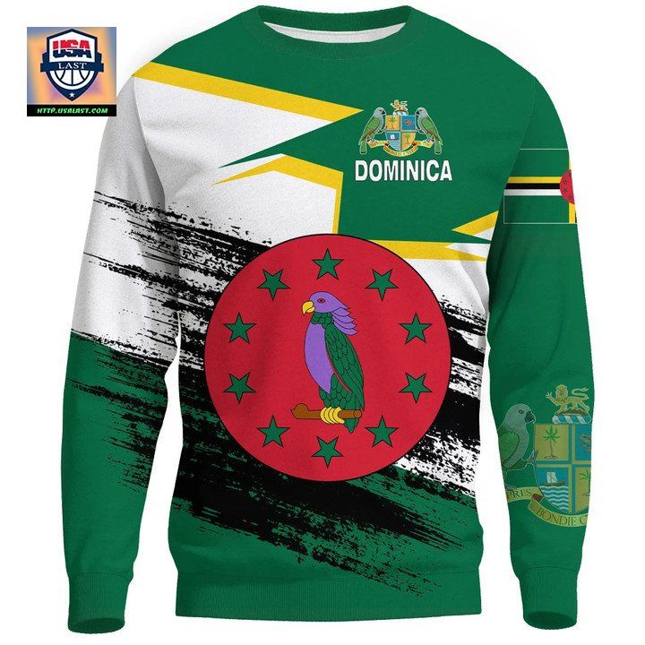 Dominica Flag And Coat Of Arms Sweater A27