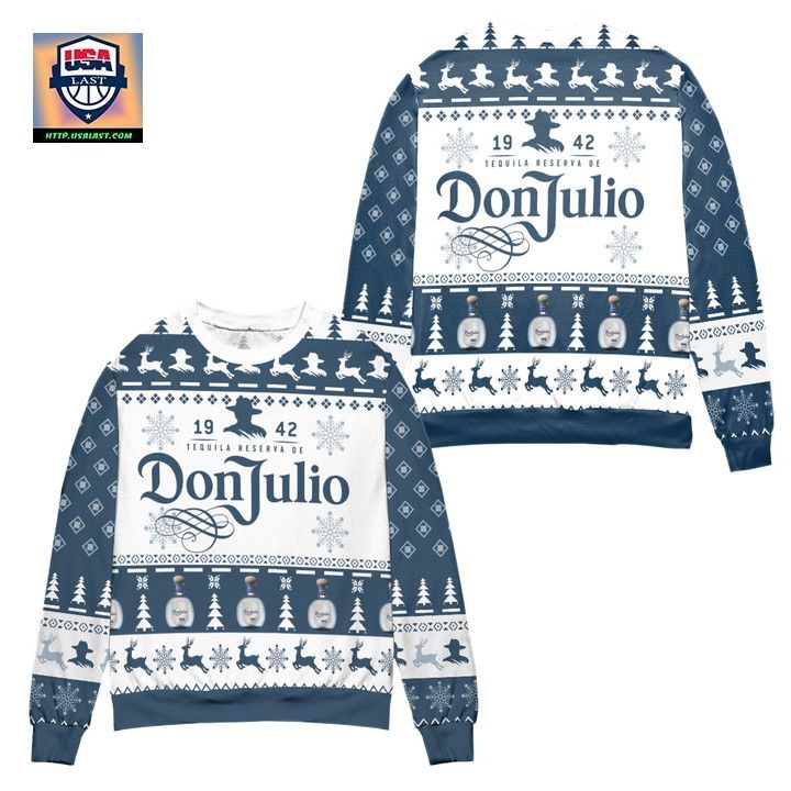 Don Julio 1942 Tequila Reserva Christmas Pattern Ugly Christmas Sweater