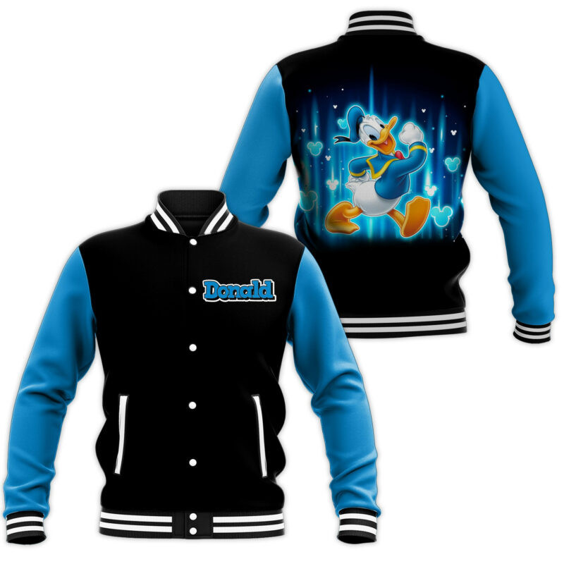 Donald Lover Fashion Baseball Jacket for Men & Women | Cartoon Fan Gift