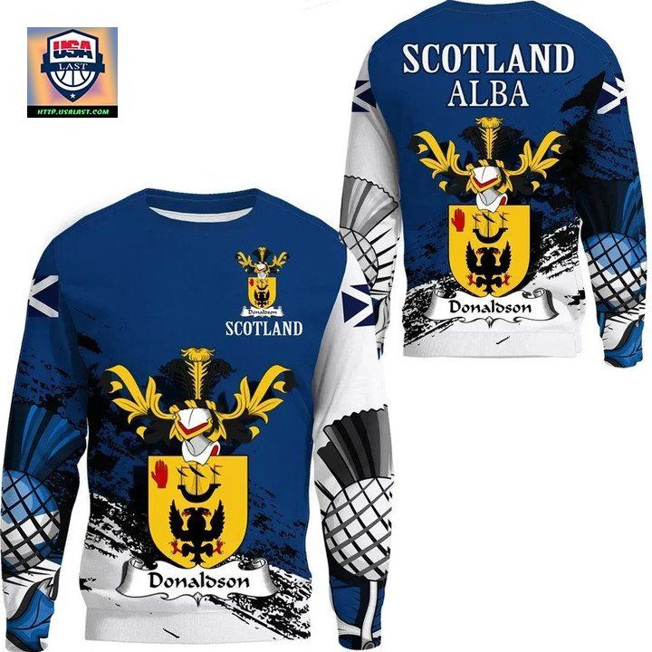 Donaldson Kinnairdie Scottish Family Crest Scotland Special Sweater 