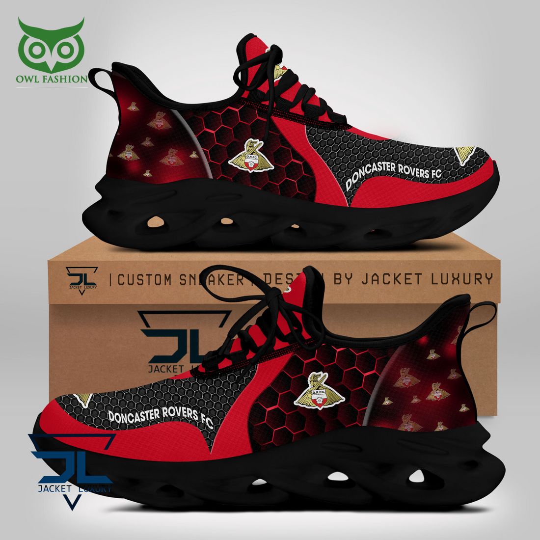 Doncaster Rovers Max Soul Shoes Sneakers for Men And Women – Casual Shoes, Streetwear Shoes - Image 4