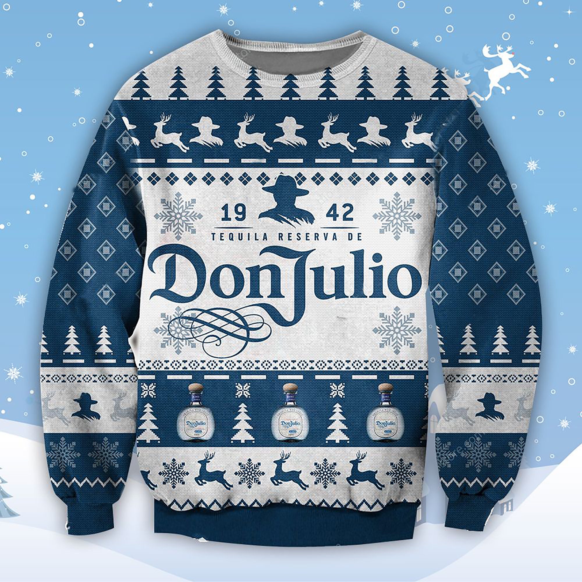 Donjulio Tequila Reservade 1942 Ugly Christmas Sweater