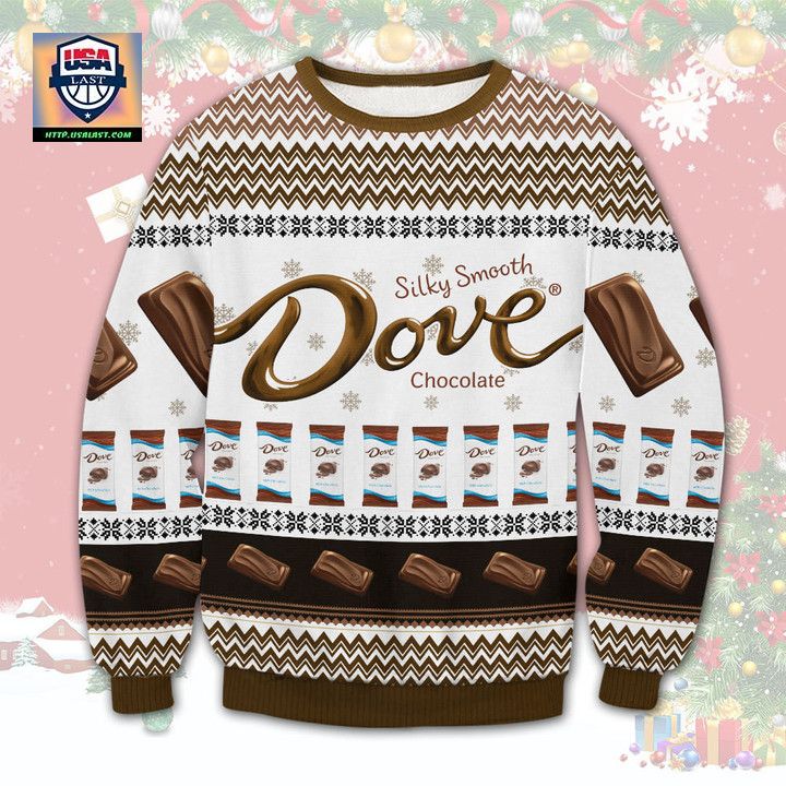 Dove Chocolate Brand Ugly Christmas Sweater