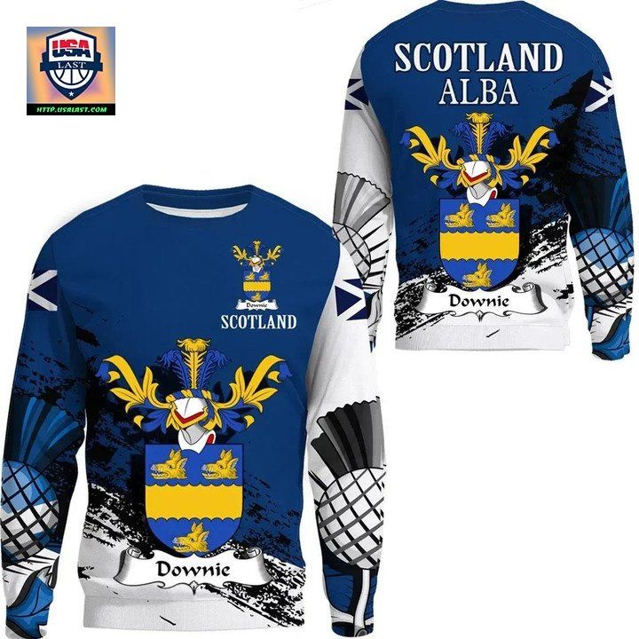 Downie Or Downey Scottish Family Crest Scotland Special Sweater 