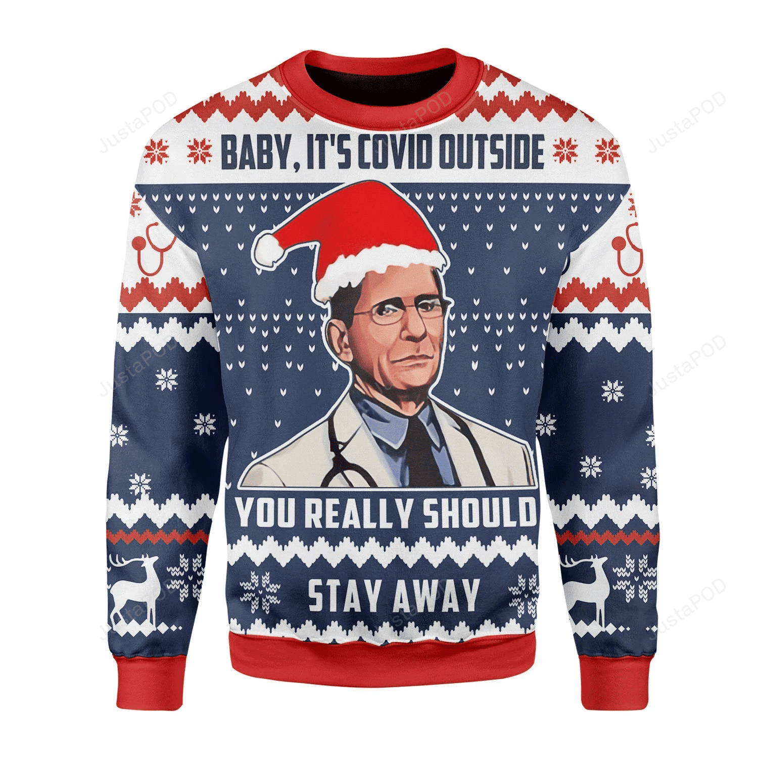 Dr. Fauci Ugly Christmas Sweater Perfect Holiday Gift
