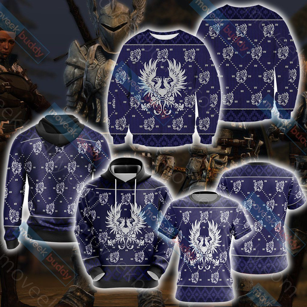 Dragon Age Grey Wardens For Unisex Ugly Christmas Sweater, - Image 4