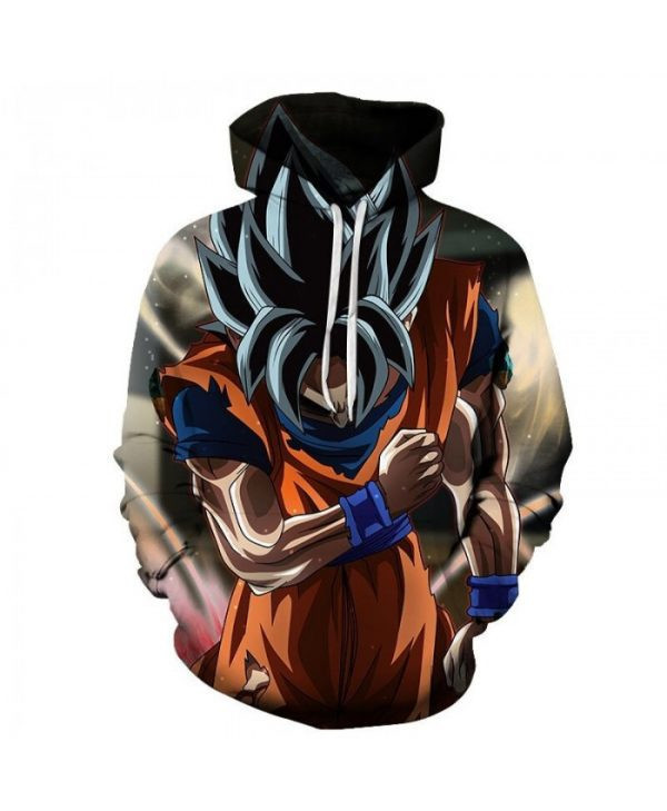 Dragon Ball Cartoon Goku Squat S Cosplay 3D All Over Print Hoodie & Zip Hoodie