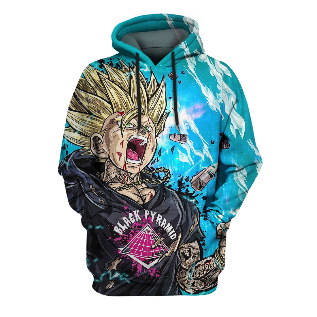 Dragon Ball Gohan Black Pyramid Grahpic 3D All Over Print Hoodie & Zip Hoodie