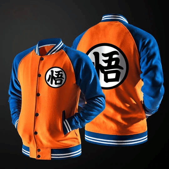 Dragon Ball Goku Mandarin Collar Fashion Baseball Jacket for Men & Women | Anime Fan Gift
