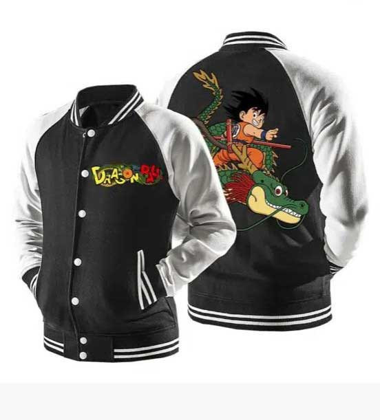 Dragon Ball Goku Riding Super Shenron Anime Baseball Jacket for Men & Women | Anime Fan Gift