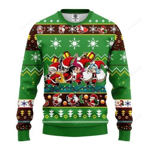 Dragon Ball Kid Ugly Christmas Sweater, Perfect Holiday Gift