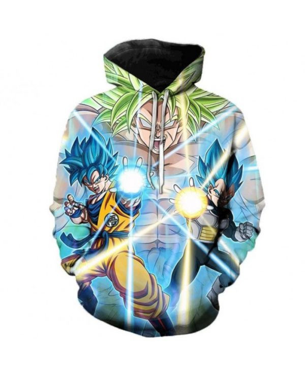Dragon Ball Super Cartoon 3D All Over Print Hoodie & Zip Hoodie