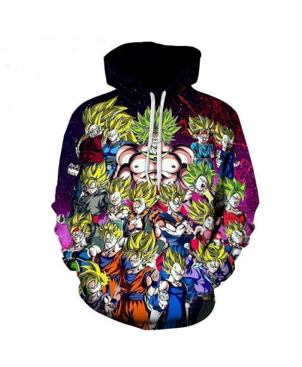 Dragon Ball Super Cartoon Dragon Ball Super Broly 3D All Over Print Hoodie & Zip Hoodie
