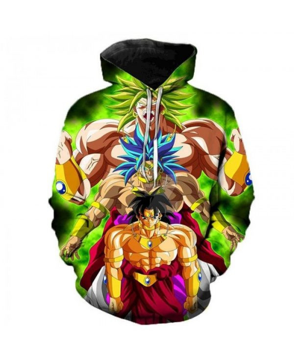 Dragon Ball Super Cartoon Dragon Ball Super Broly Polluver 3D All Over Print Hoodie & Zip Hoodie