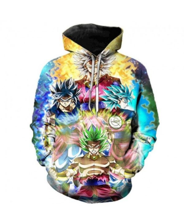Dragon Ball Super Cartoon Dragon Ball Super Broly Polluver I 3D All Over Print Hoodie & Zip Hoodie