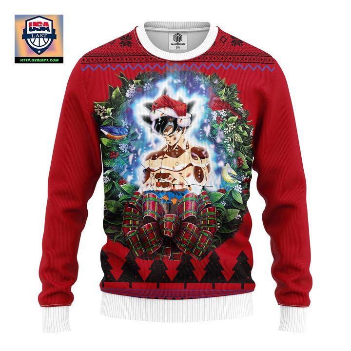 Dragon Ball Super Movie Goku Ultra Instinct Noel Mc Ugly Christmas Sweater Thanksgiving Gift