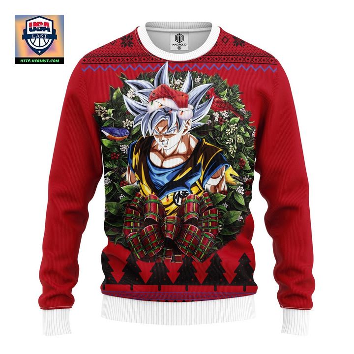 Dragon Ball Super Movie Goku Ultra Instinct Noel Ugly Christmas Sweater