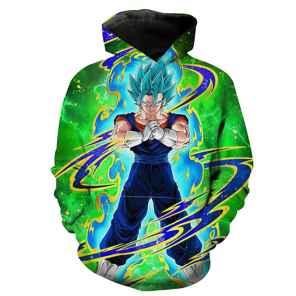 Dragon Ball Super Vegito Blue 3D All Over Print Hoodie & Zip Hoodie