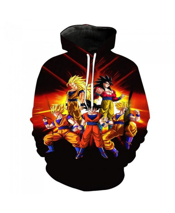 Dragon Ball Z Goku 3D All Over Print Hoodie & Zip Hoodie