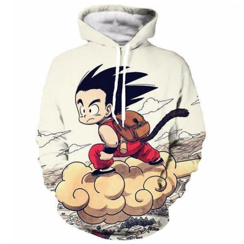 Dragon Ball Z Goku On Nimbus 3D All Over Print Hoodie & Zip Hoodie
