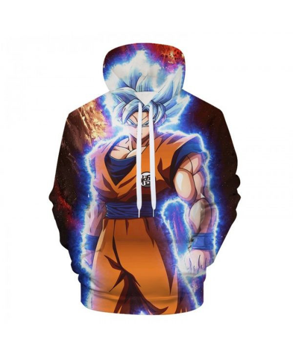 Dragon Ball Z Goku Super Saiyan Blue Awesome 3D All Over Print Hoodie & Zip Hoodie