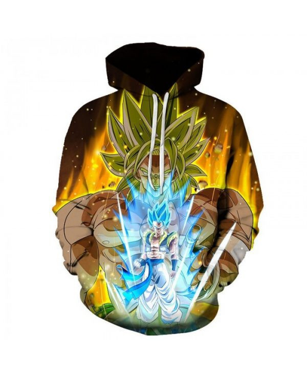 Dragon Ball Z Goku Super Saiyan Blue Awesome 3D All Over Print Hoodie & Zip Hoodie