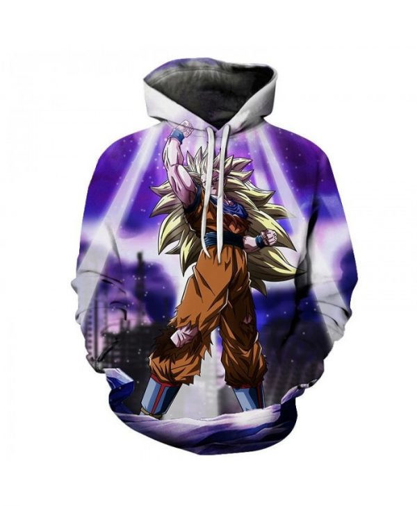 Dragon Ball Z Goku Super Saiyan Blue Awesome 3D All Over Print Hoodie & Zip Hoodie