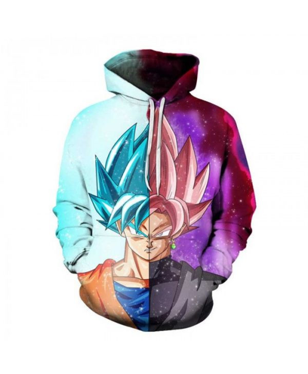 Dragon Ball Z Goku Super Saiyan Blue Awesome 3D All Over Print Hoodie & Zip Hoodie