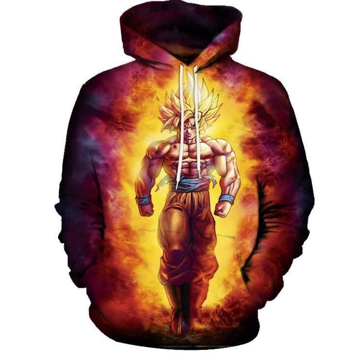 Dragon Ball Z Goku Super Saiyan Blue Awesome 3D All Over Print Hoodie & Zip Hoodie