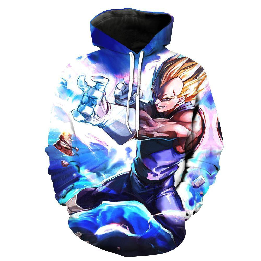 Dragon Ball Z Goku Super Saiyan Blue Awesome 3D All Over Print Hoodie & Zip Hoodie