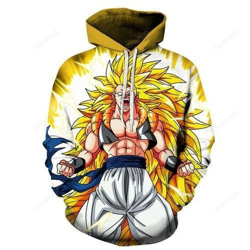 Dragon Ball Z Super Saiyan 3D All Over Print Hoodie & Zip Hoodie