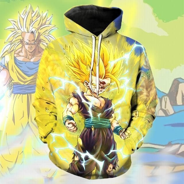 Dragon Ball Z Super Saiyan 3D All Over Print Hoodie & Zip Hoodie