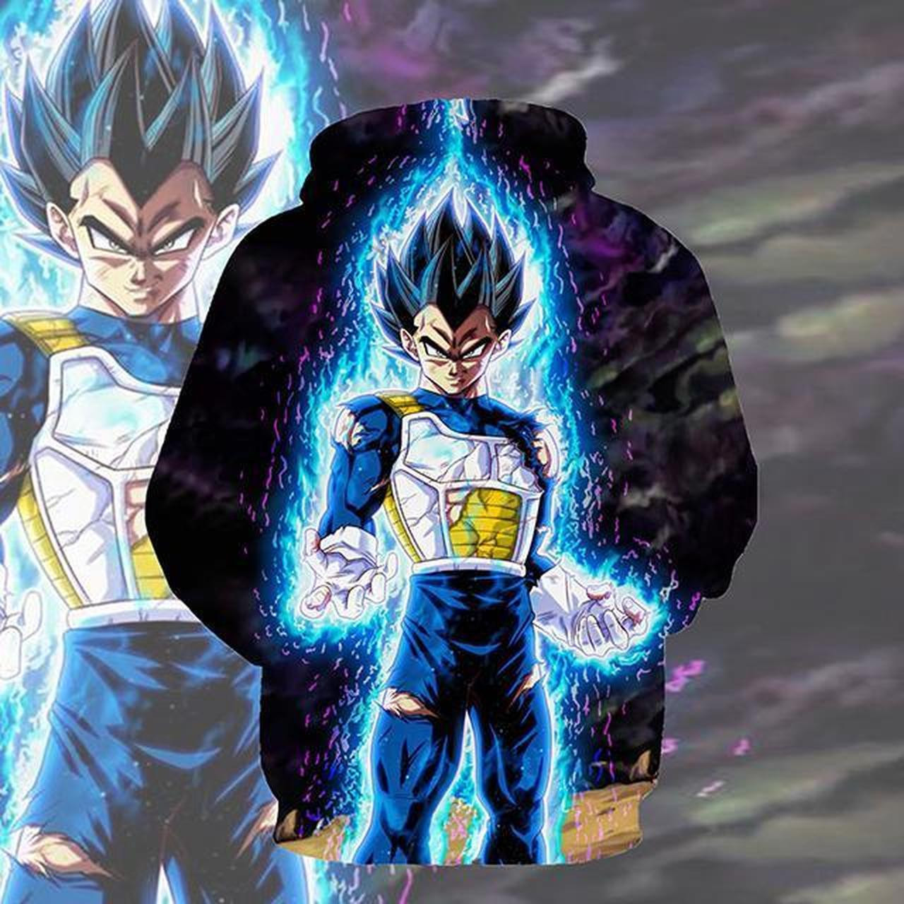 Dragon Ball Z Ultra Instincts Vegeta 3D All Over Print Hoodie & Zip Hoodie